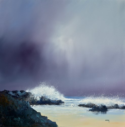 Incoming Tide by Barry Hilton - Original Painting on Stretched Canvas